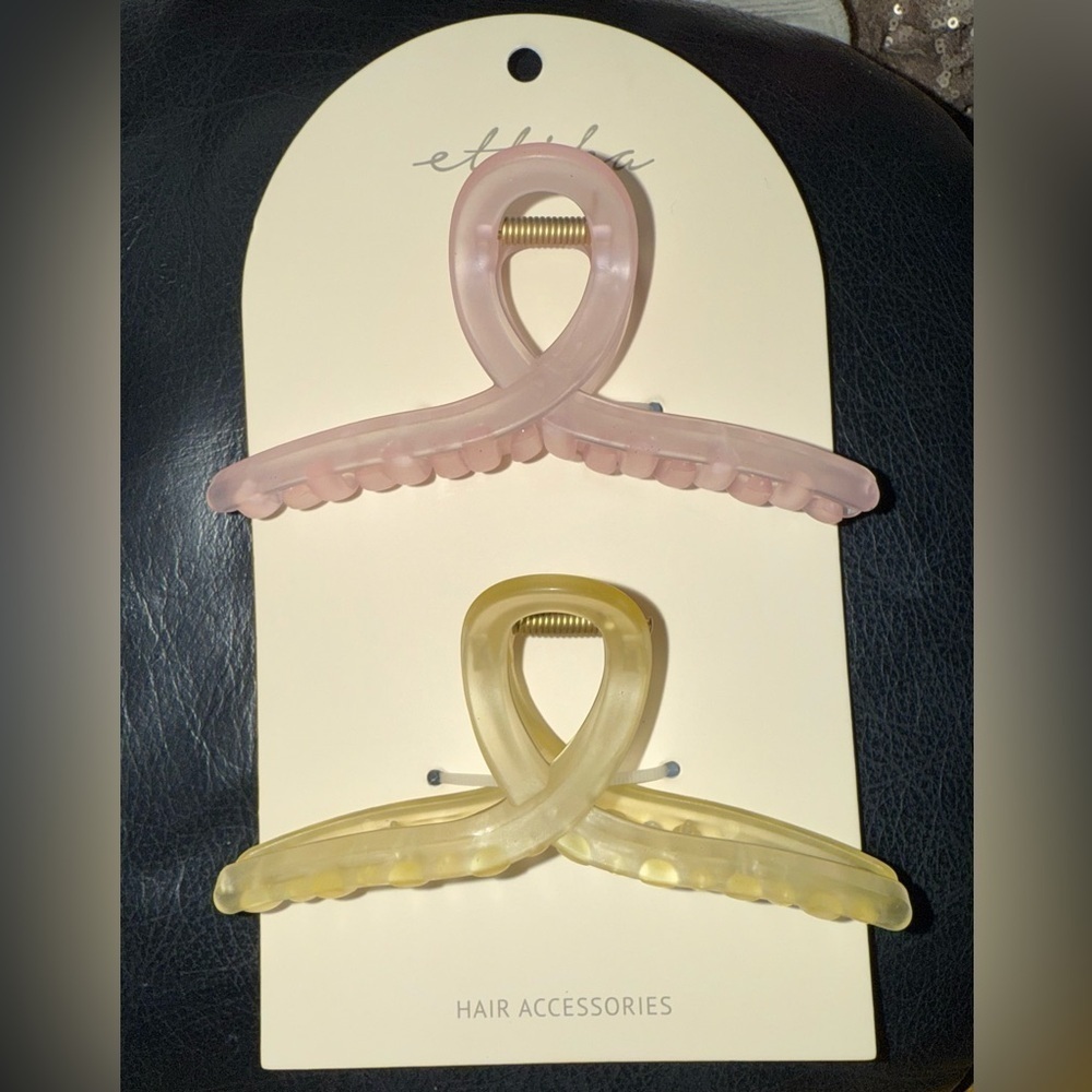 Ettika Hair Accessories Claw Clips Set of 2 New in Package